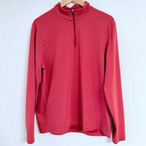 J Crew Men’s Performance Waffle Quarter Zip Long Sleeve Cotton Blend Shirt Large